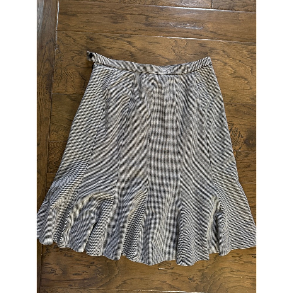 Focus 2000 Women's Houndstooth A-Line Skirt 10P‎ Old Money